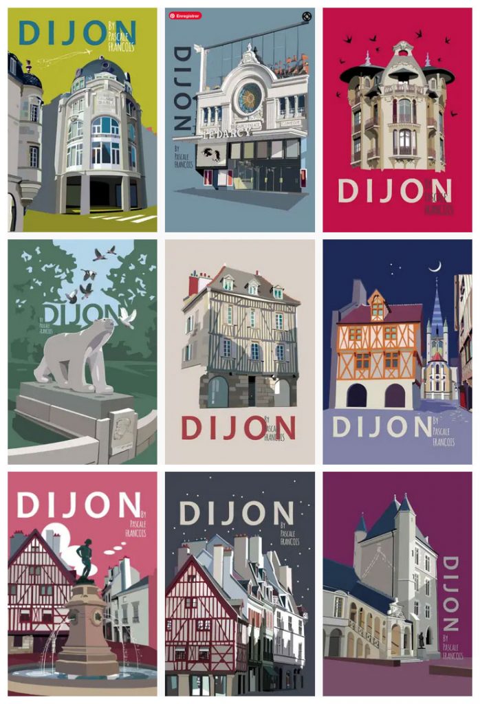 9 affiches de Dijon